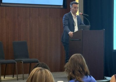 Sharky Laguana speaks to the ACRA DC attendees